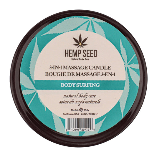 Hemp Seed 3-in-1 Massage Candle Body Surfing 6oz