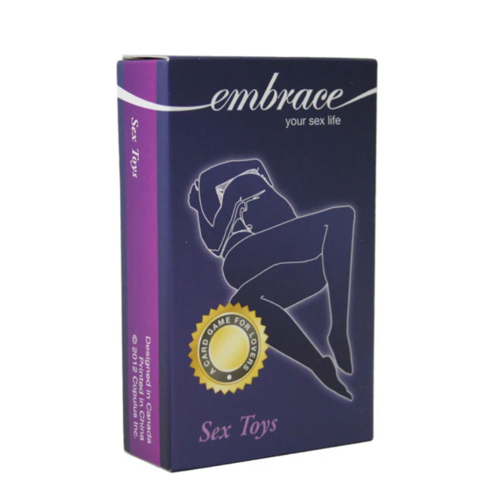 Card Game – Sex Toys by Copulus Games, dark purple box with line art couple, designed for playful intimacy and partner connection