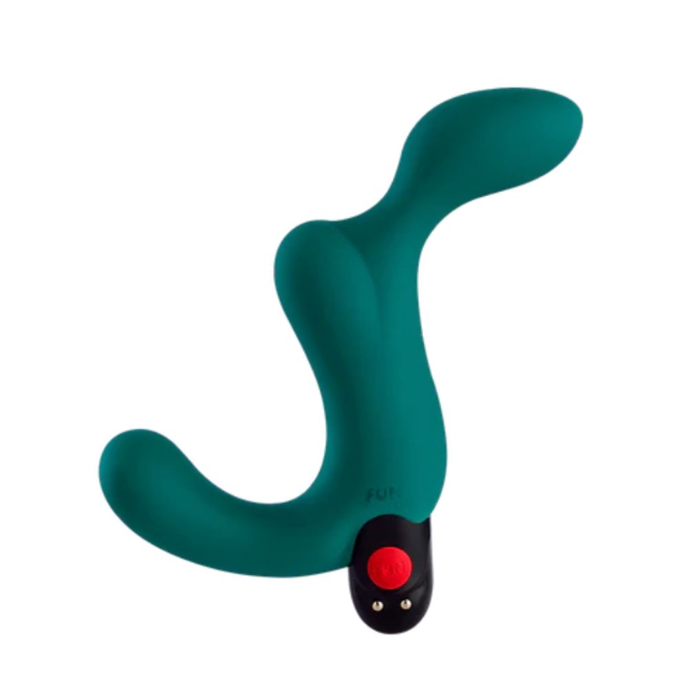 Duke prostate massager by Fun Factory in Deep Sea Blue, ergonomic, silicone, rechargeable