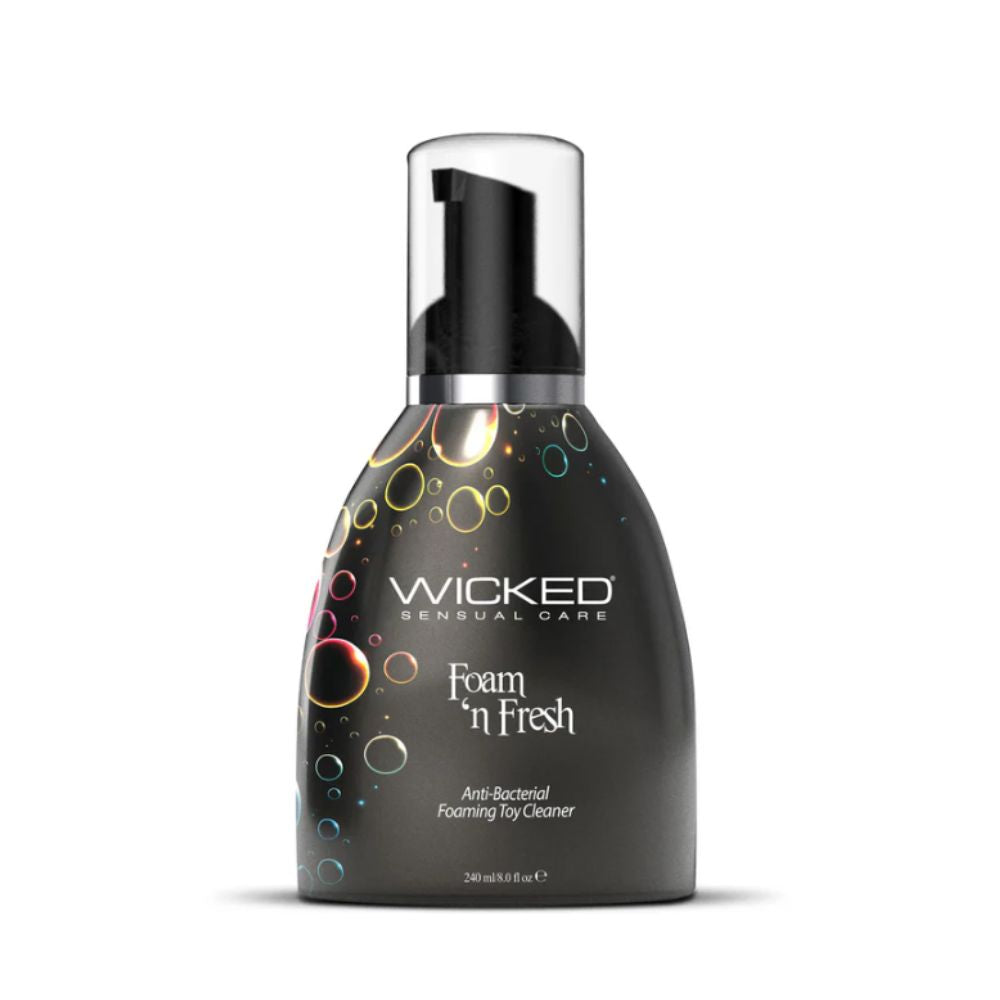Foam N Fresh toy cleaner by Wicked Sensual Care, foaming anti-bacterial formula, 240ml bottle