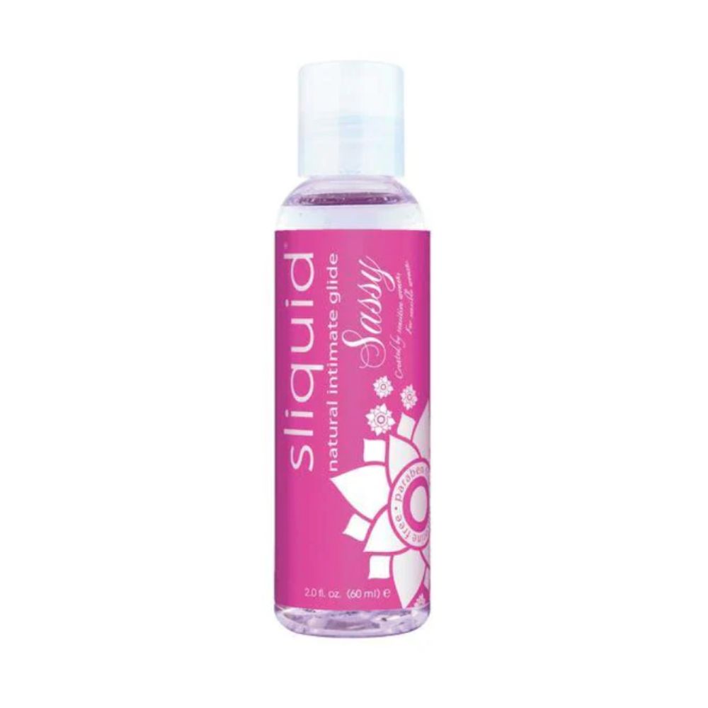 Sliquid Sassy water-based booty lubricant, 2oz bottle, thicker texture for anal comfort