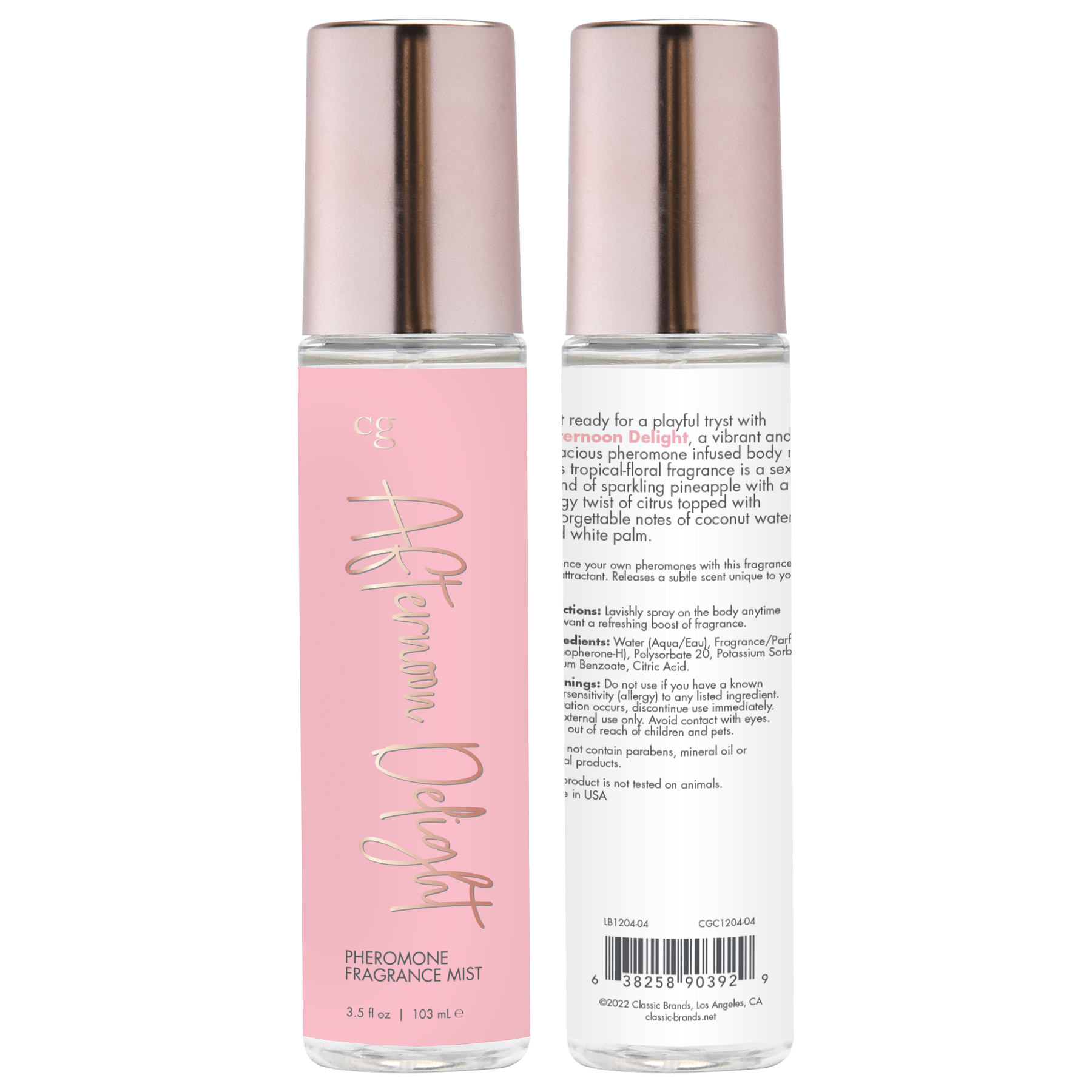 AFTERNOON DELIGHT Fragrance Body Mist with Pheromones