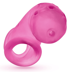 AIRLOCK, air-lite vented chastity, PINK ICE