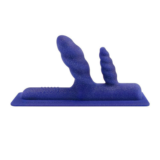 Two-Nicorn - Textured Double Penetration Attachment by The Cowgirl, , , toy-safe