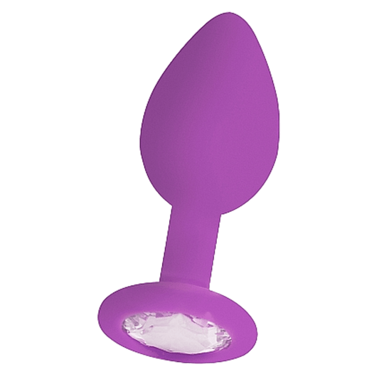 Diamond Butt Plug Regular Purple