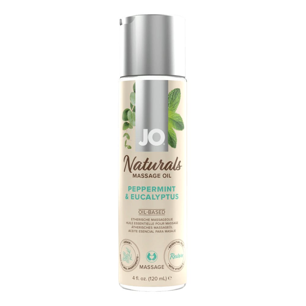 JO Naturals - Peppermint & Eucalyptus - Massage 4 floz / 120 mL