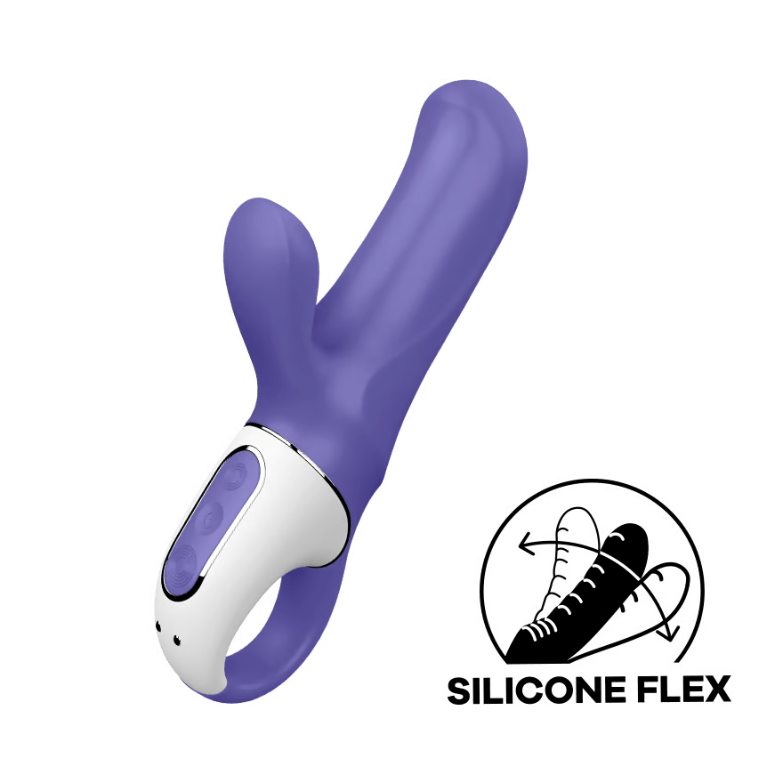 Satisfyer Magic Bunny, silicone dual motor vibrator, pink, G-spot friendly