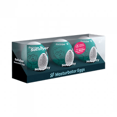 Masturbator Egg 3er Set (Naughty) Dark Green