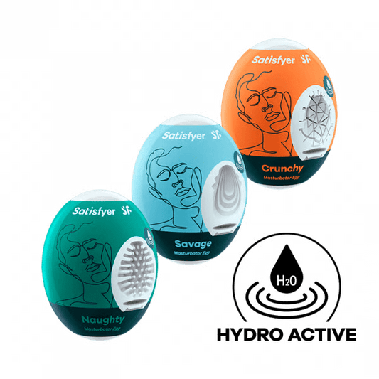 Masturbator Egg 3er Set (Naughty, Savage, Crunchy) Assorted