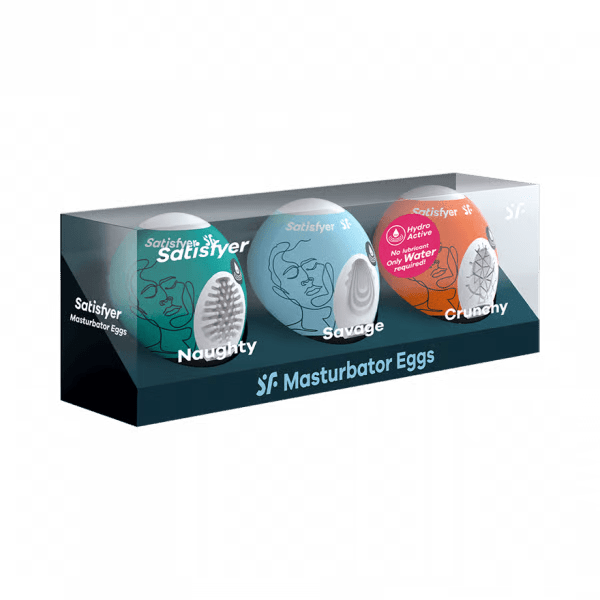 Masturbator Egg 3er Set (Naughty, Savage, Crunchy) Assorted