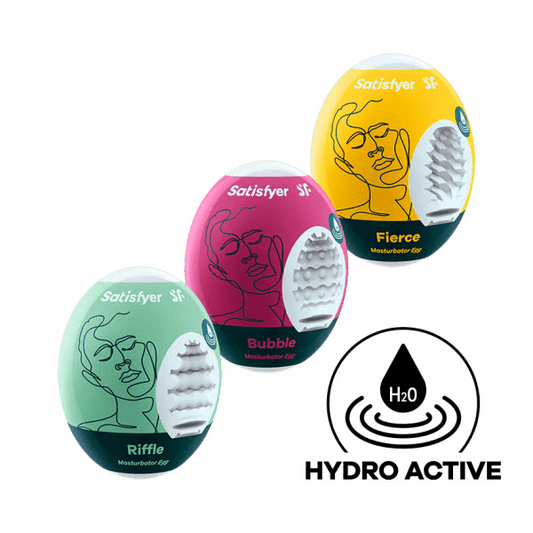 Masturbator Egg 3er Set (Riffle, Bubble, Fierce) Assorted