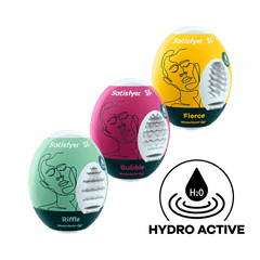 Masturbator Egg 3er Set (Riffle, Bubble, Fierce) Assorted