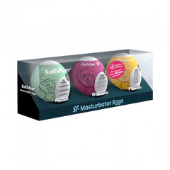 Masturbator Egg 3er Set (Riffle, Bubble, Fierce) Assorted
