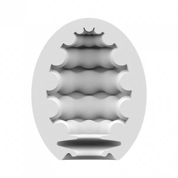 Masturbator Egg 3er Set (Riffle) Light Green