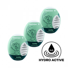 Masturbator Egg 3er Set (Riffle) Light Green
