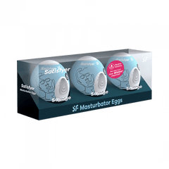 Masturbator Egg 3er Set (Savage) Light Blue