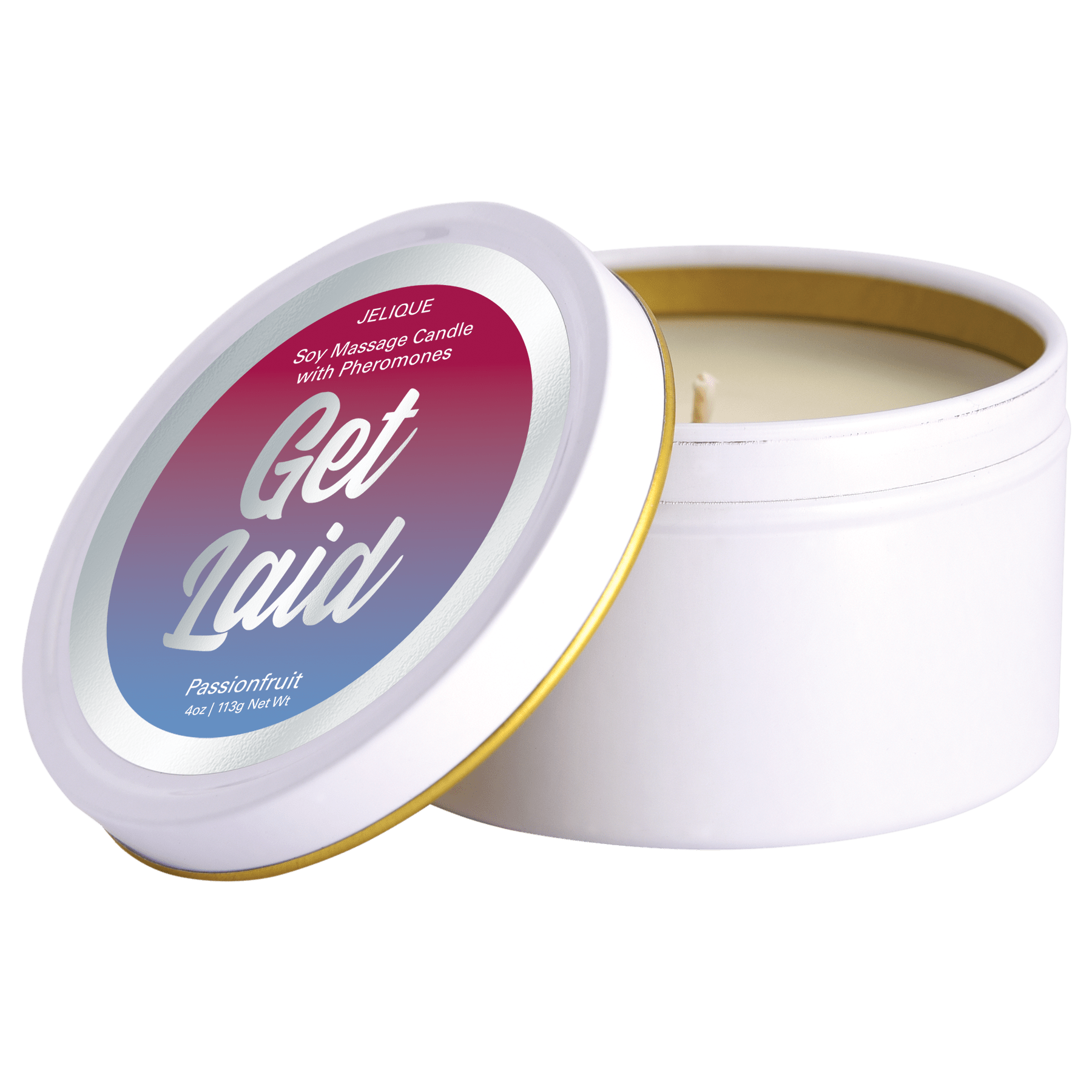MOOD CANDLES Get Laid - Pheromone Massage Candle Passion Fruit 4oz | 113g