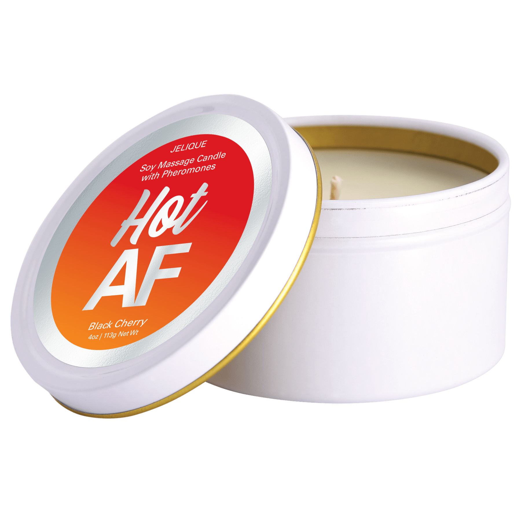 MOOD CANDLES Hot AF - Pheromone Massage Candle Black Cherry 4oz | 113g