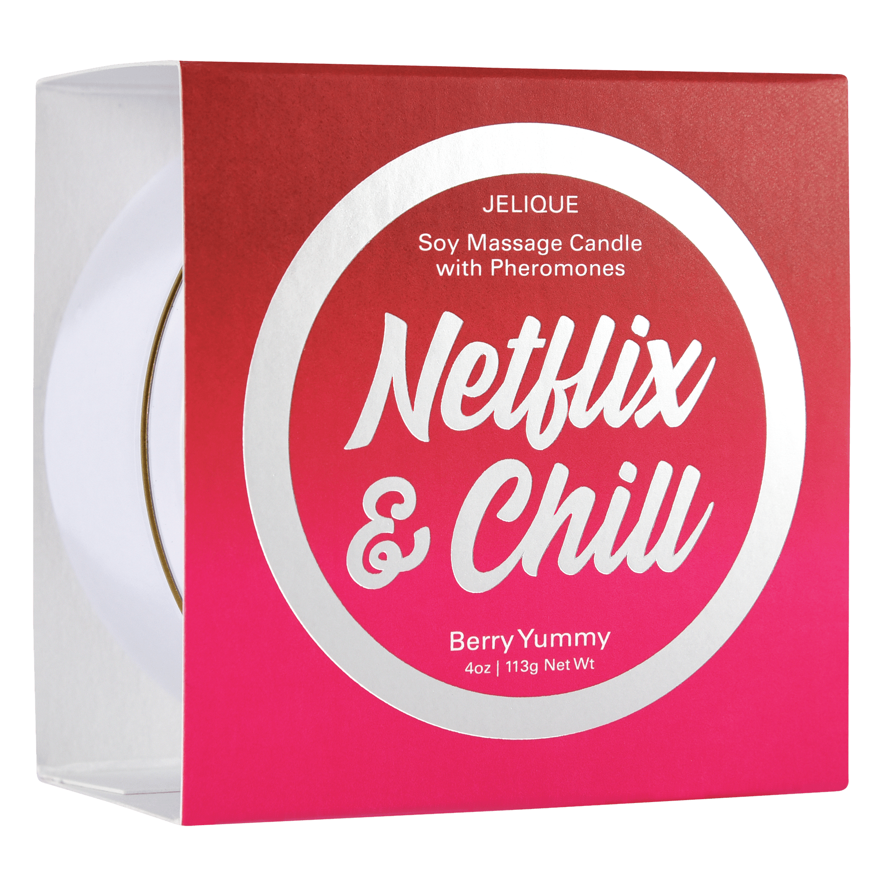 MOOD CANDLES Netflix & Chill - Pheromone Massage Candle Berry Yummy 4oz | 113g