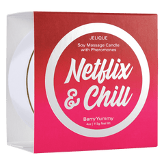 MOOD CANDLES Netflix & Chill - Pheromone Massage Candle Berry Yummy 4oz | 113g