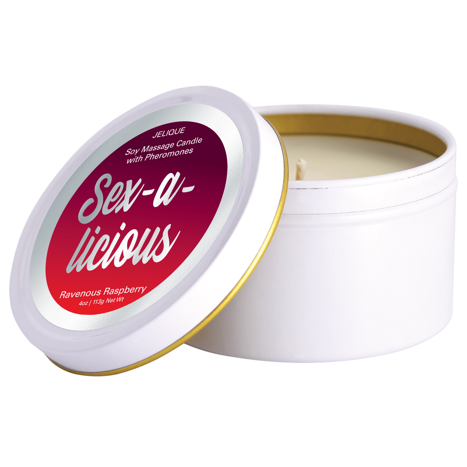 MOOD CANDLES Sex-a-licious - Pheromone Massage Candle Ravenous Raspberry 4oz | 113g