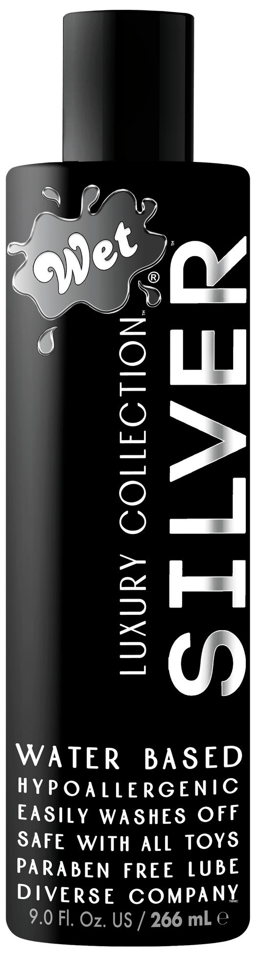 Silver Water Based Sex Lube 9 Ounce