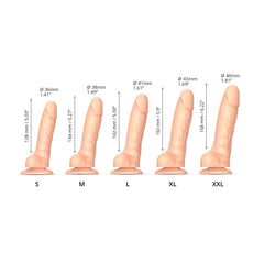 SLIDING SKIN REALISTIC DILDO VANILLA L
