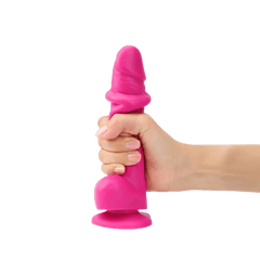 SLIDING SKIN REALISTIC DILDO FUCHSIA S by STRAP-ON-ME, , , toy-safe