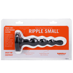 Tantus Silicone Ripple Small Silicone Butt Plug Black