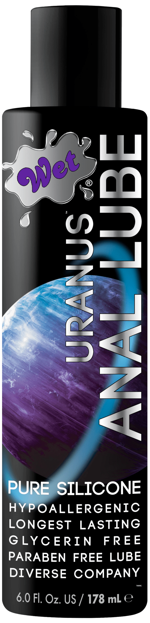 Uranus Silicone Based Anal Sex Lube 6 Ounce