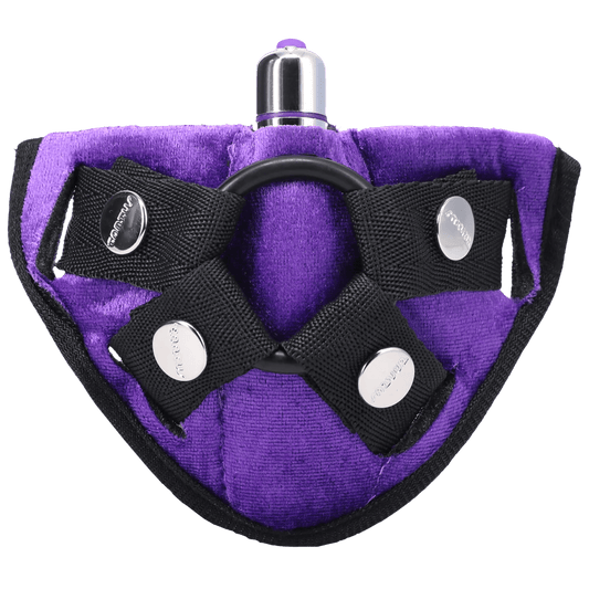Velvet Vibrating Harness Lilac